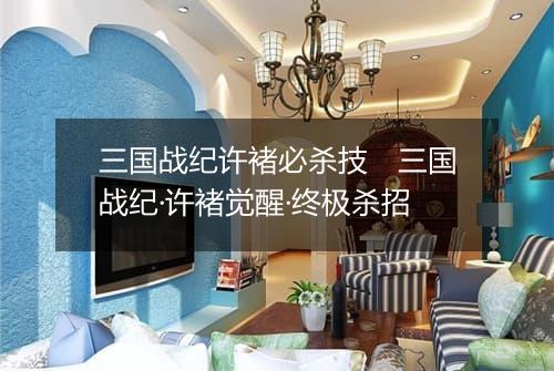 三国战纪许褚必杀技　三国战纪·许褚觉醒·终极杀招