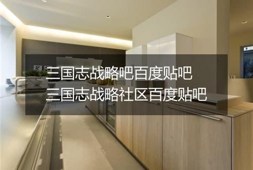 三国志战略吧百度贴吧　三国志战略社区百度贴吧